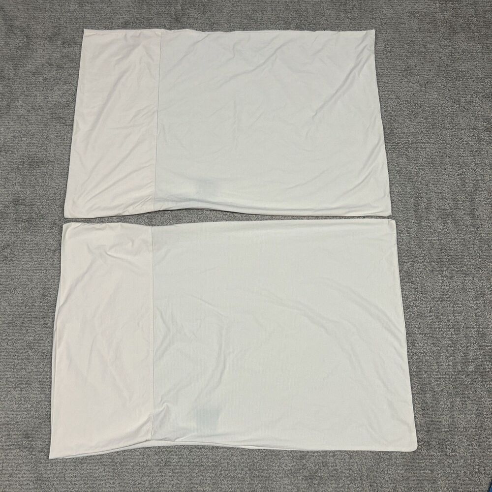 Rest Pillowcases Standard 20x26 Peach Silver Nylon Spandex Machine Washable Soft